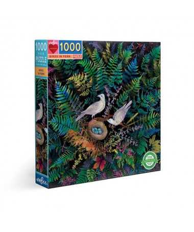 Puzzle - Birds in fern (1000 pcs)
