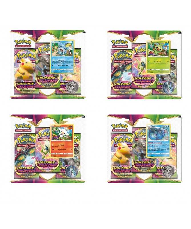 Pack 3 boosters Pokemon Voltage Eclatant - Cartes à collectionner - Baraka  Jeux