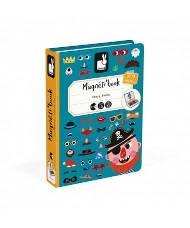 Magnéti'Book Crazy faces - Garçon (70 magnets)
